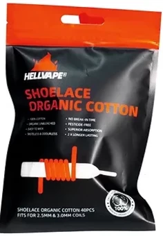 Хлопковая вата (шнурки) Hellvape Shoelace Organic Cotton (40 шт.)